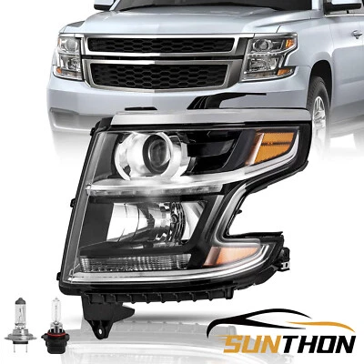 For 2015-2020 Chevy Tahoe Suburban LED DRL Headlights Headlamp Driver Side+Bulb - Image 1 of 4