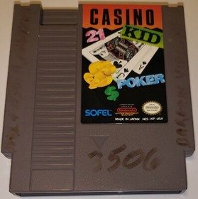 Casino Kid Poker Nintendo NES Video Game Original Cartridge! Tested & Works! 
