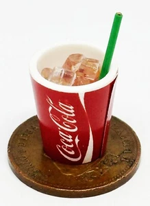 Dolls House Drink With Ice And A Straw 1:12 Scale Miniature Cola NC tumdee - Picture 1 of 2