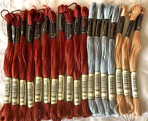 Lote de 18 colores asst serie 340's Anchor Mouline 8M Sticktwist bordado hilo dental - Imagen 1 de 3