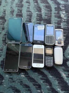 Job Lot 179 - 10x Untested Mixed Samsung Faulty Mobile Phones Spares Repairs - Photo 1 sur 2