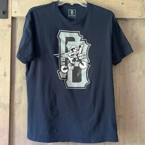 Paperboy Organic Threads Graphic Tee T-Shirt Men's Size Medium Blue Gray - Picture 1 of 4