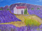 Lavendelfelder in der Haute Provence Öl auf Leinwand • Ölgemälde Landschaft