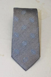 David Donahue Men's Geometric Gray Silk Tie NWT $135 - Picture 1 of 6