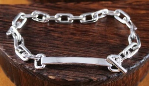 James Avery Armed with Strength Psalm 18:32 Bracelet Sterling Silver XL 8 1/4" - Picture 1 of 9