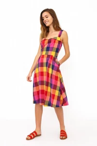 Emily and Fin Pippa Dress Sunset Plaid - Picture 1 of 13