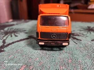Gescha Mercedes 1:50 3Achs Schörling 4R Pressmüllwagen Sondermodell Entsorga 85 - Bild 1 von 14