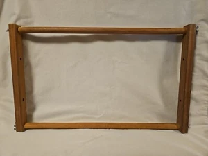 Wooden Embroidery Cross Stitch Scroll Frame 19.5  x 12 Inches Unbranded Used - Picture 1 of 6