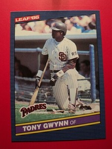 1986 Donruss Leaf #41 Tony Gwynn San Diego Padres Baseball Card NMT AUCT#6371