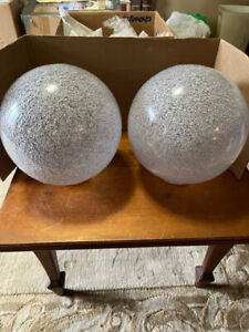 Mid Century Modern - Poly Sphere Globs - 2 Globes - New Old Stock