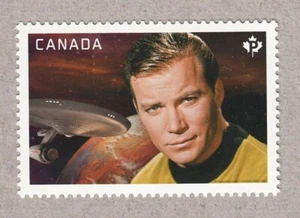 qlp. STAR TREK = WILLIAM SHATNER as CAPTAIN KIRK = Stamp from MS Canada 2016 - Bild 1 von 1