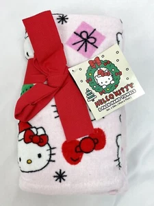 Sanrio Hello Kitty Pink Holiday Christmas Hand Towels 2pk - Picture 1 of 3