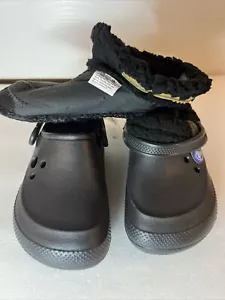 Crocs Blitzen ll CLOG K Farbe SCHWARZ/SCHWARZ entspannte Passform Größe C10/11 - Bild 1 von 4