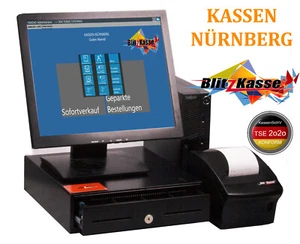 15" Handel Kasse für Imbiss Laden Supermarkt: Drucker Kassenlade TSE-Konform - Bild 1 von 8
