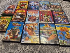 14 Kids DVD Movies Open Season Over the Hedge Madagascar Bee Movie Croods Etc - Picture 1 of 4