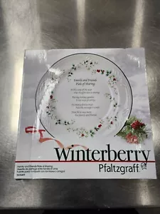 Pfaltzgraff Plate Of Sharing Platter Winterberry Christmas Family and Friends - Picture 1 of 6