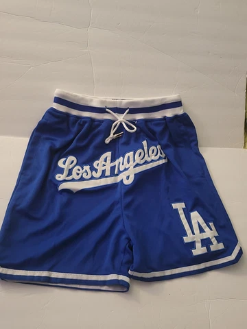 LA Dodger Blue/White Patches Just Don Brand Shorts men size large Cover