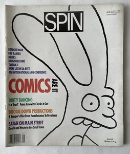 Vintage SPIN Magazine 1988 Comics Issue Matt Groening Simpsons Illustration - Picture 1 of 6