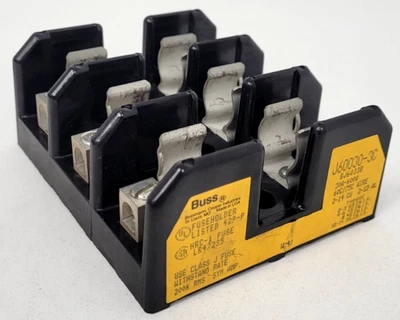 Suporte de fusível J60030-3C Bussmann 30 Amp 600V - opção no dia seguinte - Imagem 1 de 4