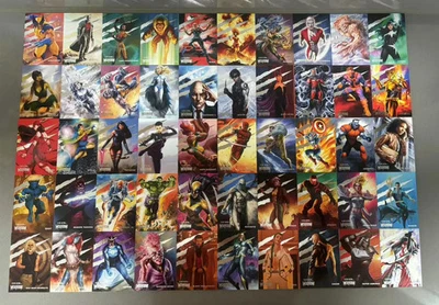 2023 UD Marvel Fleer Ultra Wolverine Complete Base Set 1-100 Storm X1Z - Image 1 of 4