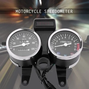 Motorcycle LED Speedometer Odometer Tachometer Gauge Fit for Suzuki GN125 GN150 - Picture 1 of 2