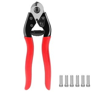 190mm Fahrrad Kabelschneider, Fahrrad Bremshebel Kabel Reparaturwerkzeug + 6Pcs Fahrrad ... - Bild 1 von 8