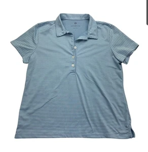 Renwick Golf Polo Shirt Women's Small Blue Striped Short Sleeve Chest Pocket - Picture 1 of 5
