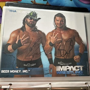 BEER MONEY INC. AUTOGRAPHED 2011 TNA IMPACT WRESTLING 8X10 PROMO PHOTO P-63 - Picture 1 of 3