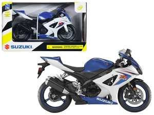 2008 Suzuki GSX-R1000 Blue Bike Motorcycle 1/12 by New Ray - Picture 1 of 3