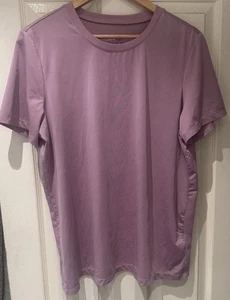 SLAZENGER PINK LILAC T SHIRT TOP CUTAWAY BACK UK 14 - Picture 1 of 5