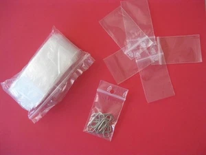 PACK DE 100 BOLSAS DE PLÁSTICO CON AUTOCIERRE TRANSPARENTES 80 X 120 MM - Imagen 1 de 1