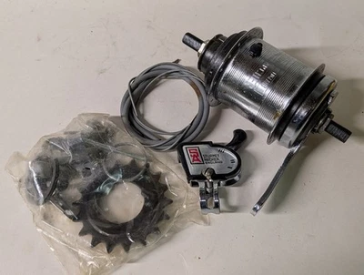 Buje de freno Sturmey-Archer 3SC 1978 3 velocidades montaña 36 agujeros nuevo en caja Inglaterra Foto 1 de 4