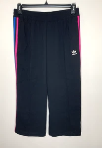 Adidas Originals Track Pants Womens M Black Cropped Supergirl Firebird NEW wTAG - Picture 1 of 10