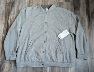 Giacca Lululemon Scuba oversize Varsity nuova con etichette *Plush Heathered grigio medio XL/XXL - Foto 1 di 7