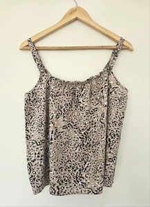Papaya Animal Print Strappy Vest Top - Size 16 - Picture 1 of 3