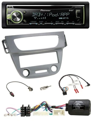 Pioneer DAB USB MP3 Lenkrad CD Autoradio für Renault Megane 3 2012-2014 grau - Bild 1 von 4