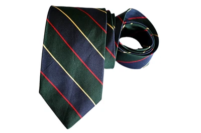 CORBATA HOMBRE BROOKS BROTHERS VERDE/RAYAS ANCHO: 3.25" LARGO: 59" Foto 1 de 3