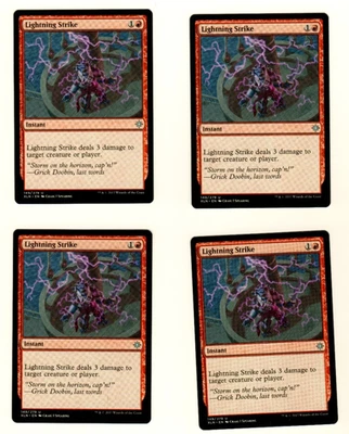 Set Of 4 Lightning Strike Ixalan 149/279 Uncommon Magic The Gathering Card - Image 1 of 4