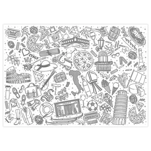 100 Tischunterlagen Italien-Motiv I DIN A3 I Papier Einweg Tischset I dv_1000 - Bild 1 von 7