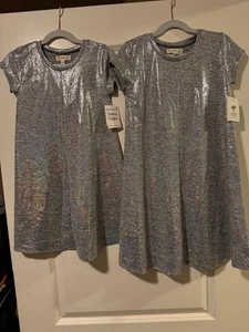 Sister and Me: Matching Girls' Dresses: Size 6 & 8:NWOT Holiday Magic: Metallic - Picture 1 of 8