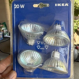 4 Pack Ikea Indoor Flood 20W GU5.3 Base 12 V Light Bulb 301.764.46 New - Picture 1 of 2