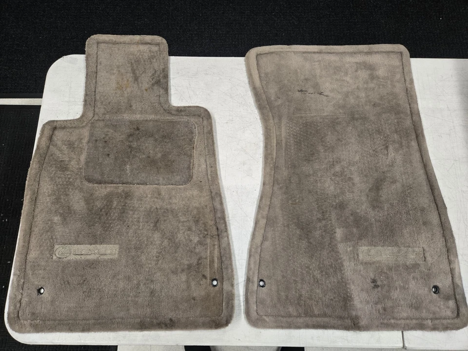 1990-2000 Lexus LS400 FRONT And REAR Carpet Mats Ser TAUPE OEM - Изображение 1 из 4