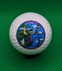 Outer Banks North Carolina Lighthouses logo golf ball - Cape Lookout - Hatteras - Picture 1 of 1