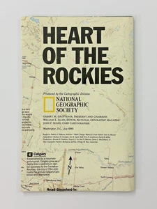 Heart Of The Rockies National Geographic Map From July 1995 Rocky Mountains - Picture 1 of 10
