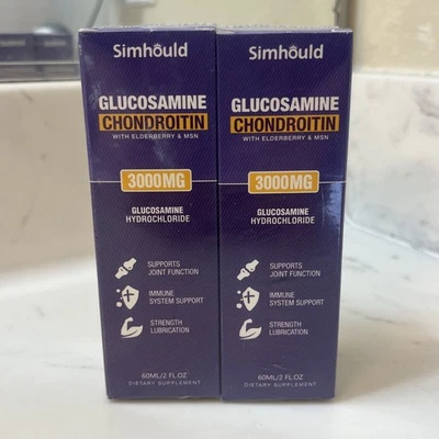 Paquete de 2 gotas de glucosamina condroitina - 3000 mg, 60 ml cada botella, caducidad 10/2026 Foto 1 de 4