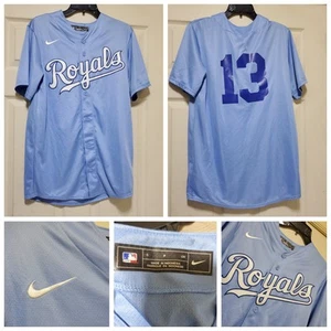 Kansas City Royals Jersey Shirt Mens Small Blue MLB Baseball Perez 13 Nike - Picture 1 of 13