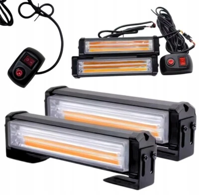 2STK LED Auto Frontblitzer Blitzlicht StrobeLicht Warnleuchte Gelb LKW 12V - Bild 1 von 4