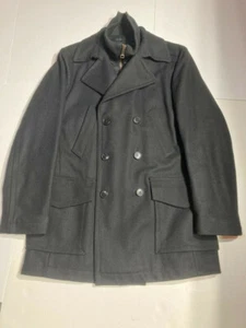 Mexx Hugo Boss Europe Men's Wool Designer Double Breasted Insulated Peacoat NEW - Picture 1 of 7