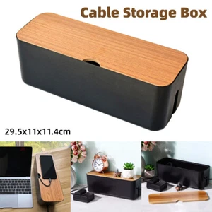 Large Cable Wire Storage Box Case Cord Management Socket Safety Tidy Organizer - Picture 1 of 13