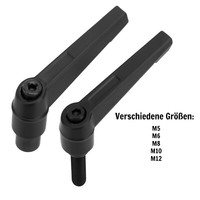 M8x28 Sterngriff Kreuzgriff Klemmhebel Klemmmutter Sternschraube Schraube 4 Stk